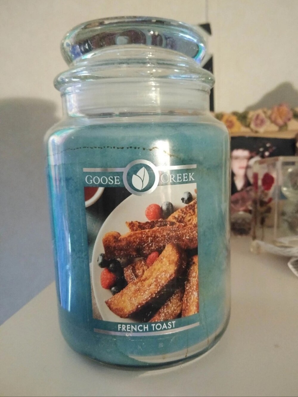 New Very Rare Goose Creek French Toast Large Jar Scented Jumbo Candle 2 Wick